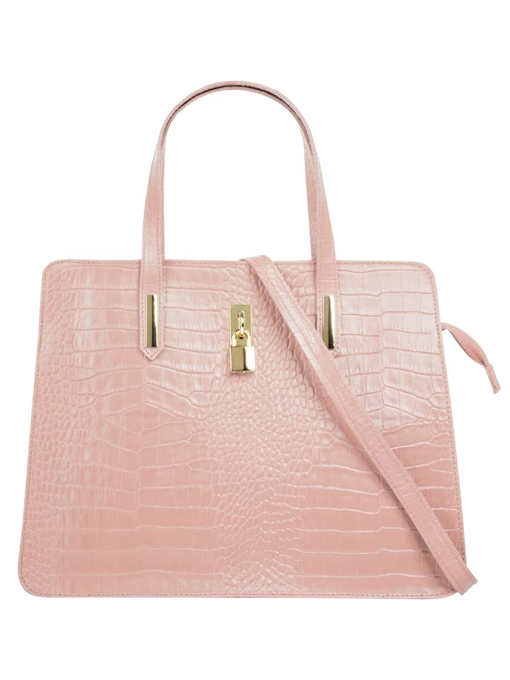 Handtasche echt Leder in rosa