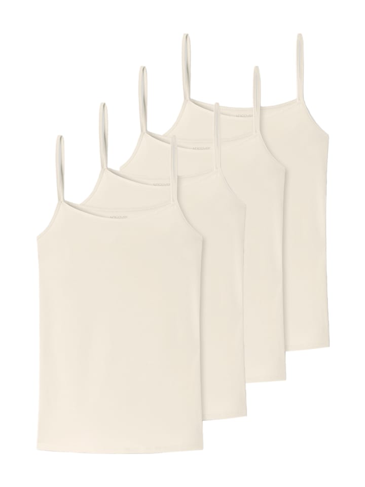 Spaghetti Top Bamboo Cotton in Off-White