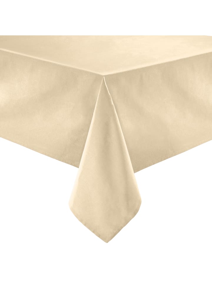 Baumwolle Tischdecke Tulsa in beige
