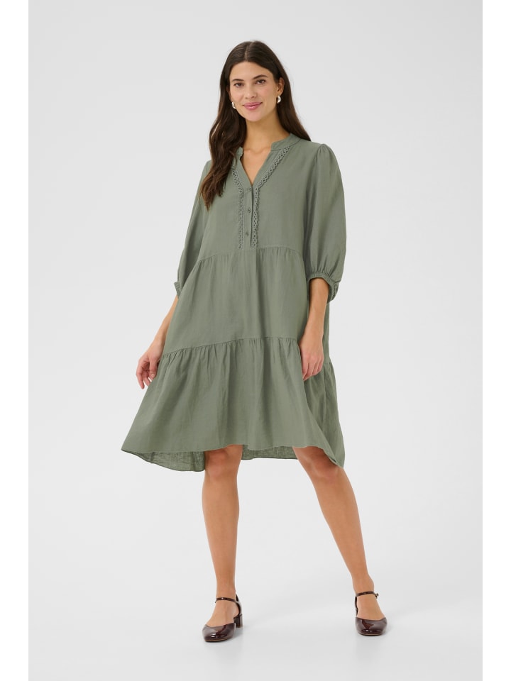 Kleid CRCarissa A-shape in Deep Lichen Green