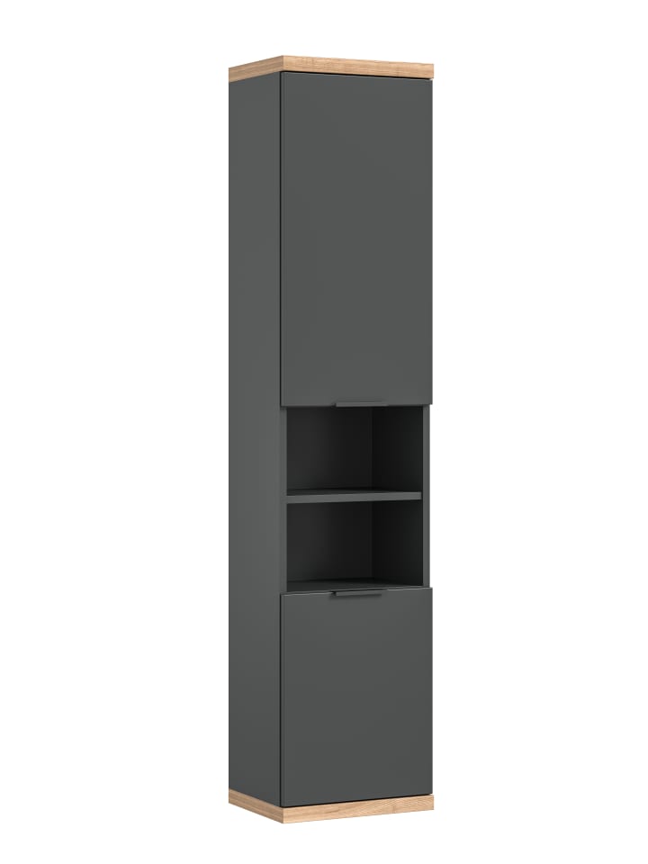 Hängeschrank  (B/H/T: 35x160x31 cm) in anthrazit grau