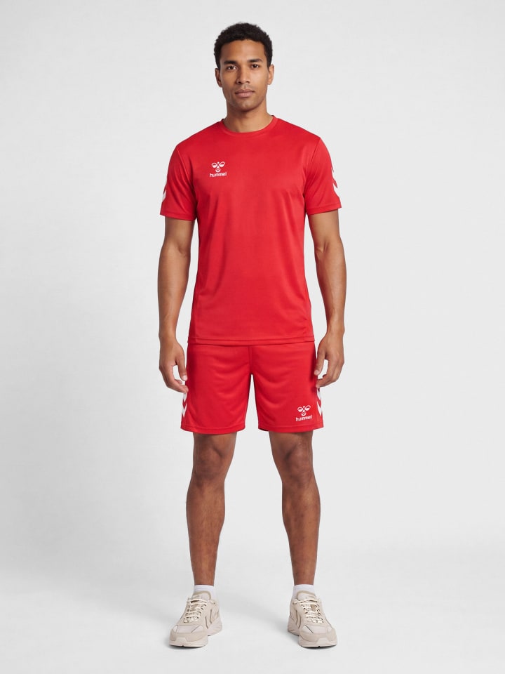 Verstellbare Taille Kurze Hose Anzug Hmllogo Erwachsene in TRUE RED