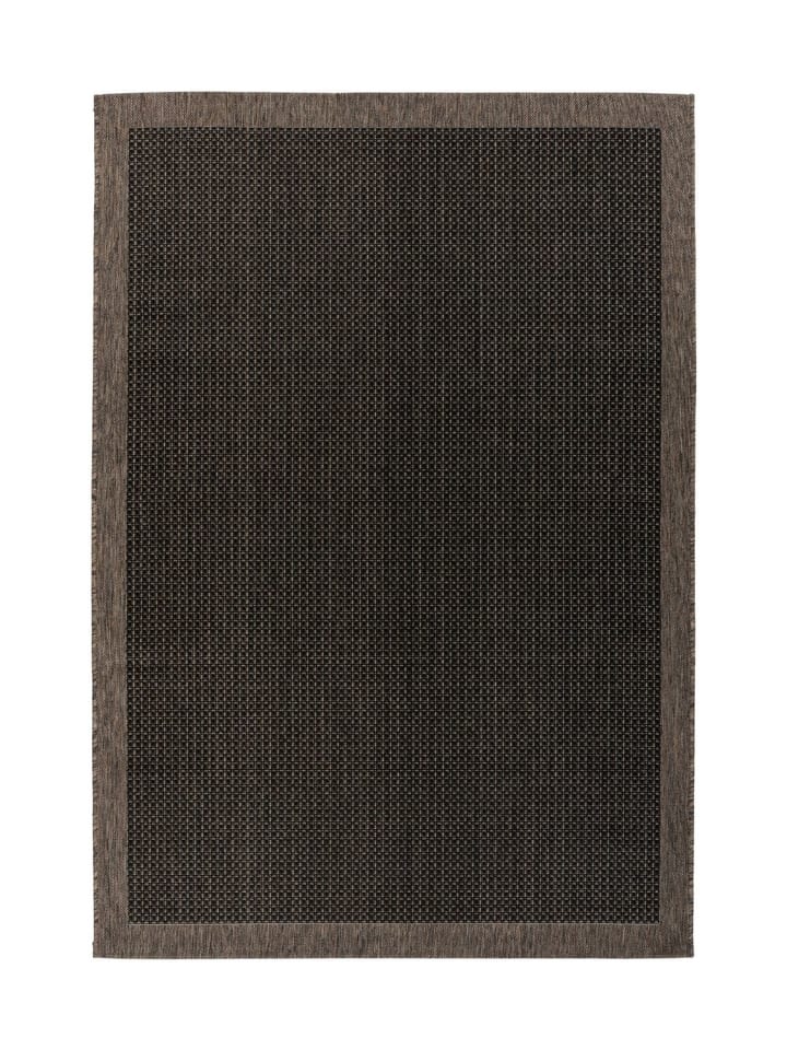 Flachgewebe Teppich Saliha 125 in Anthrazit Schwarz