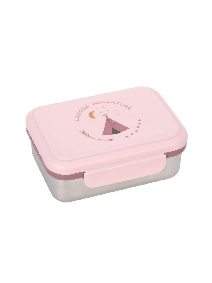 Lässig Brotdose Kinder - Edelstahl Lunchbox, Adventure Tipi