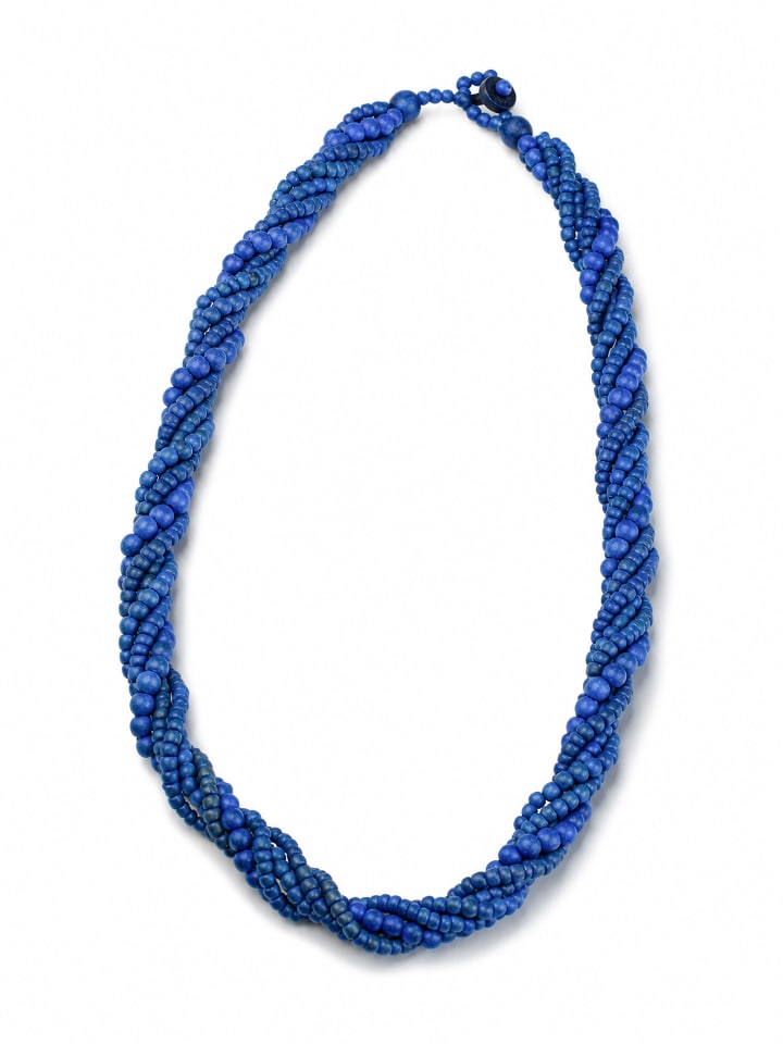 Lange Kette " Rieti " in blau