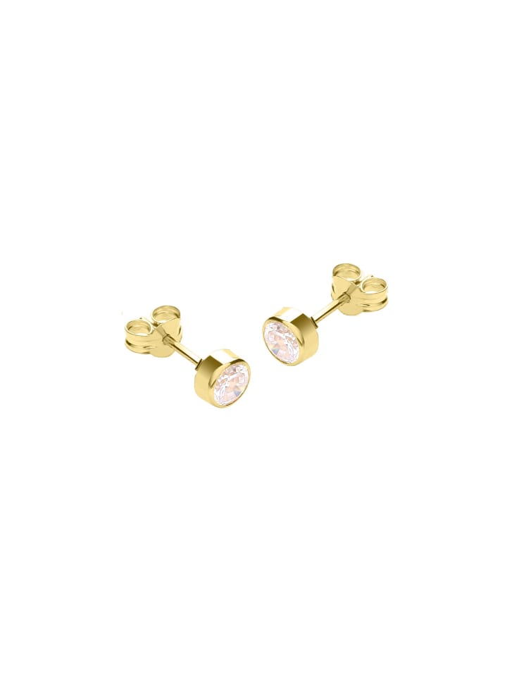 375 Gold Ohrringe Rund