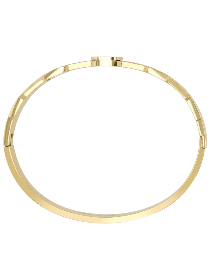 Damen Armband – Armreif aus Edelstahl mit Perlmutt Ø 6,0 cm cm in gold