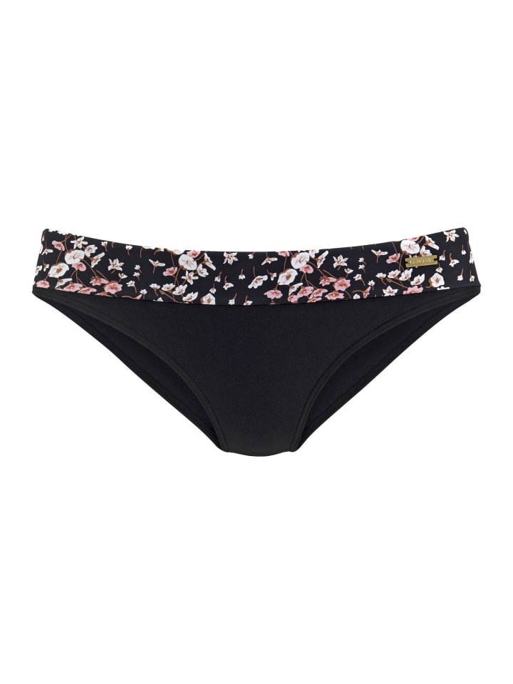 Bikini-Hose in schwarz-bedruckt