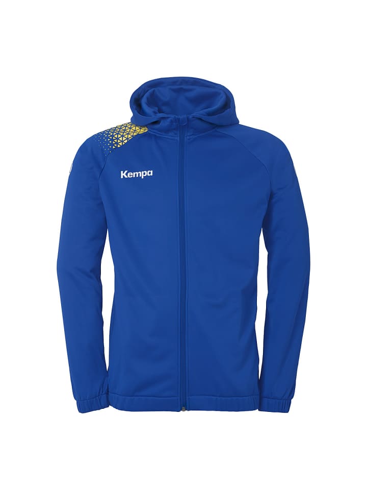 Kapuzenjacke Ambition 28 in royal/limonengelb