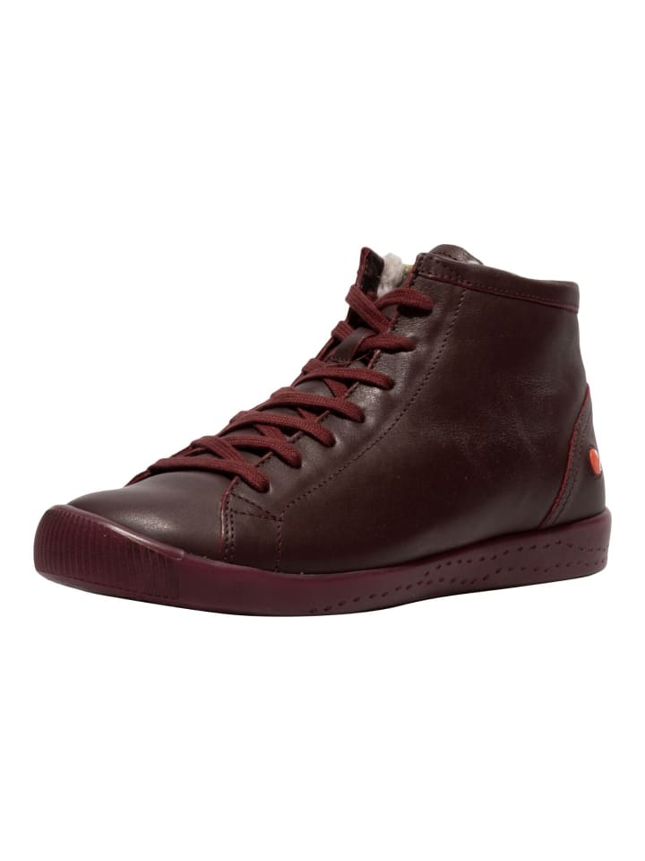 Stiefelette Dunkelrot