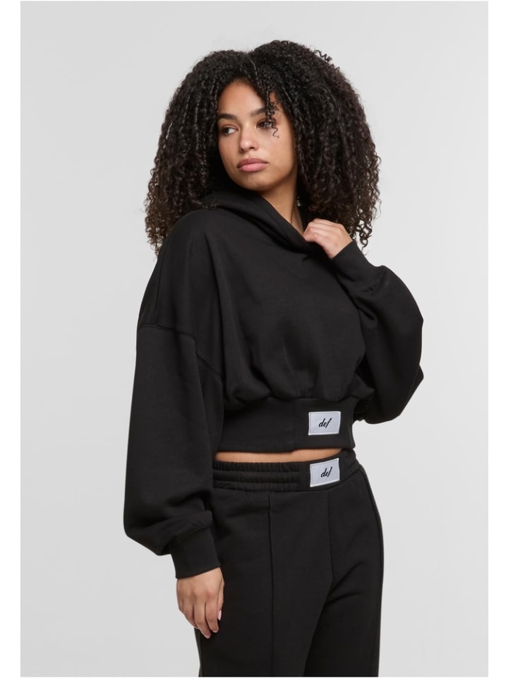 Hoodie "DEF Nice Hoodies" in Schwarz