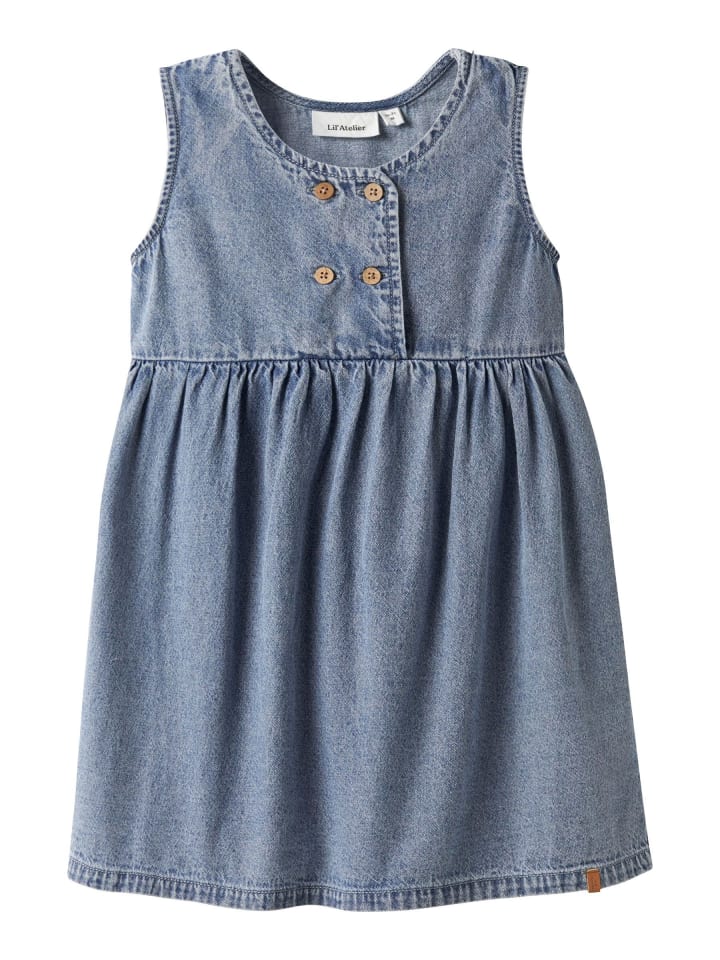 Kleid in Medium Blue Denim