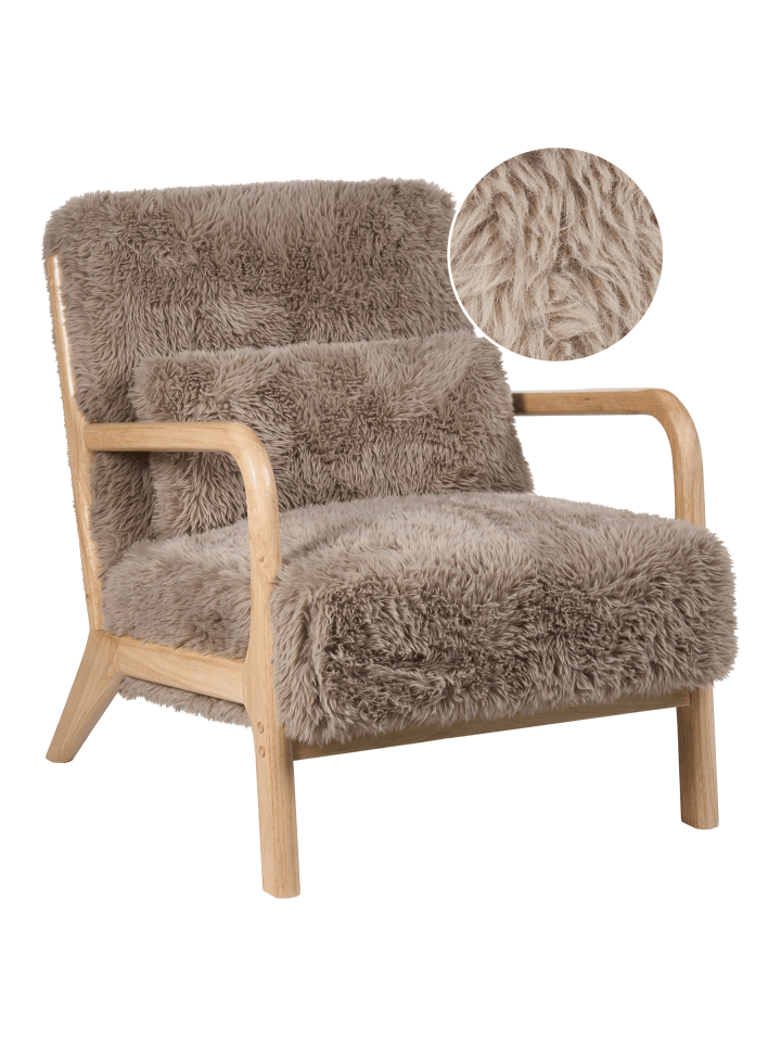 2-tlg Sessel SKOVDE in Beige/Braun