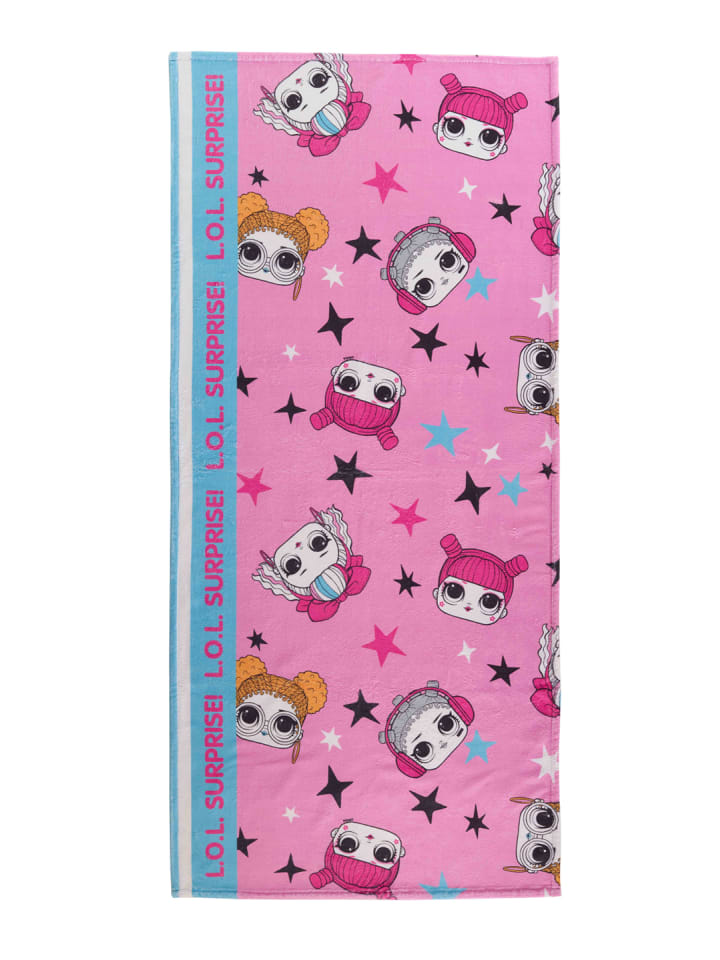 Strandtuch L.O.L. Surprise! 70 x 140 cm in Rosa