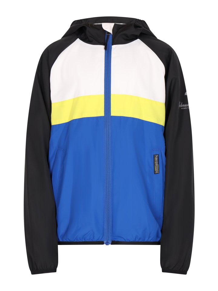 Mädchen (Kids) Anorak in Königsblau Colorblock