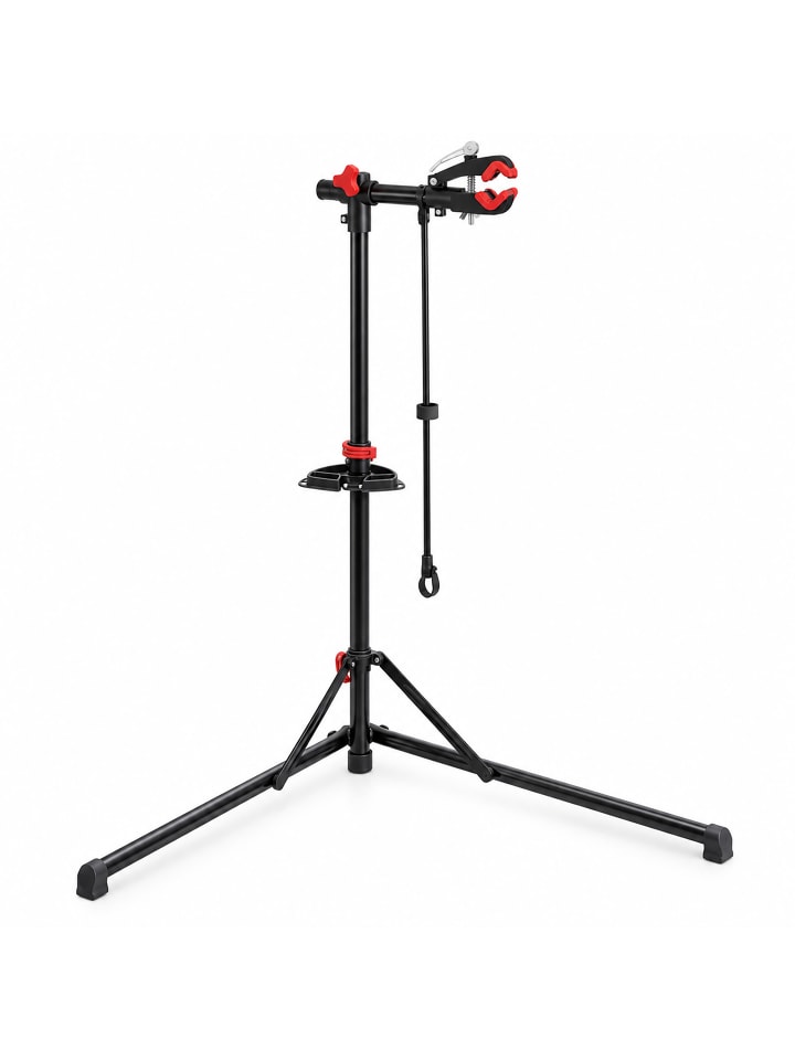 Fahrrad-Montageständer in Schwarz - (B)101 x (H)160 x (T)82 cm