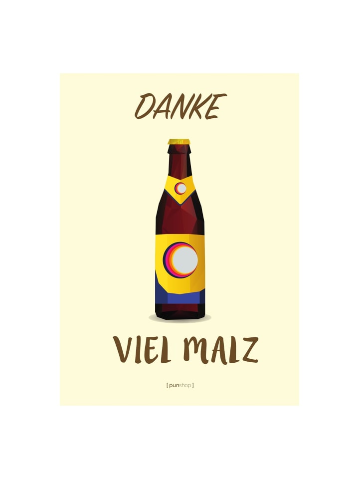 Poster Danke viel malz