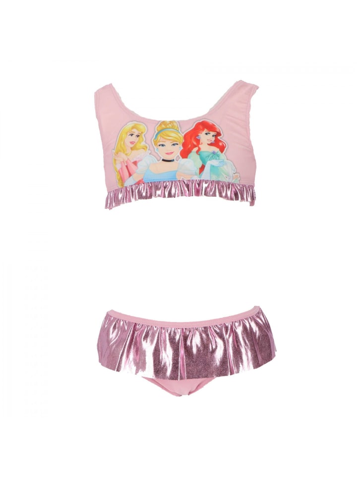 Princess Disney Badeanzug Fröhlicher Bikini für kleine Prinzessinnen in Rosa