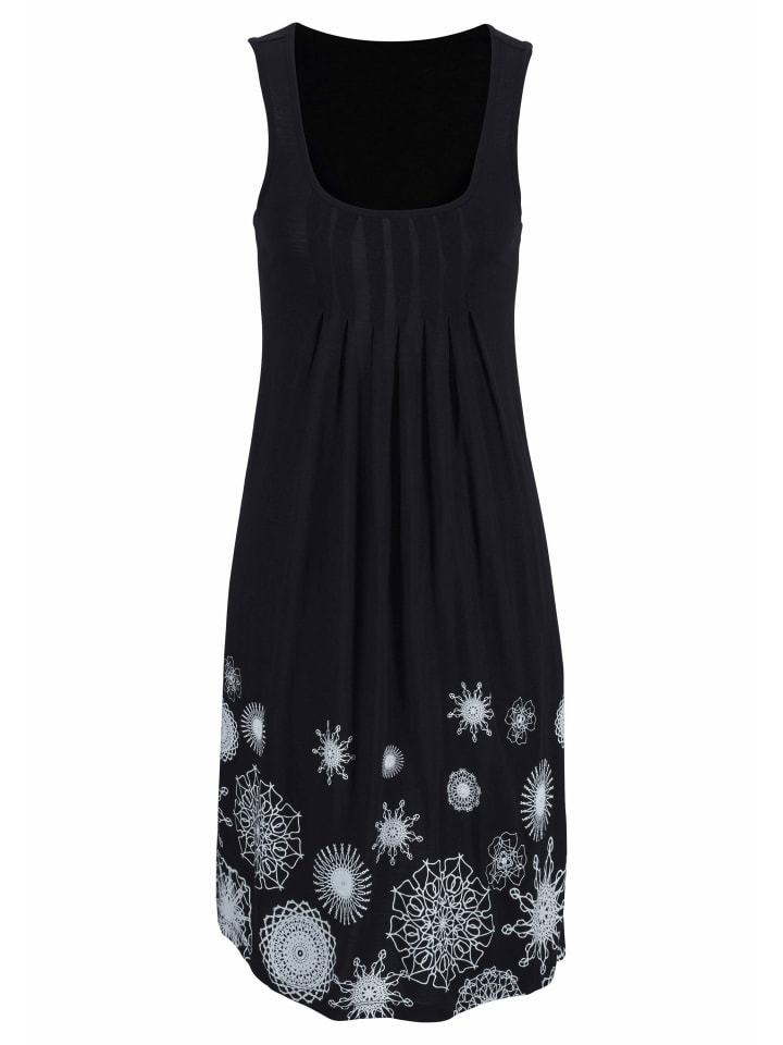 Strandkleid in schwarz-weiß
