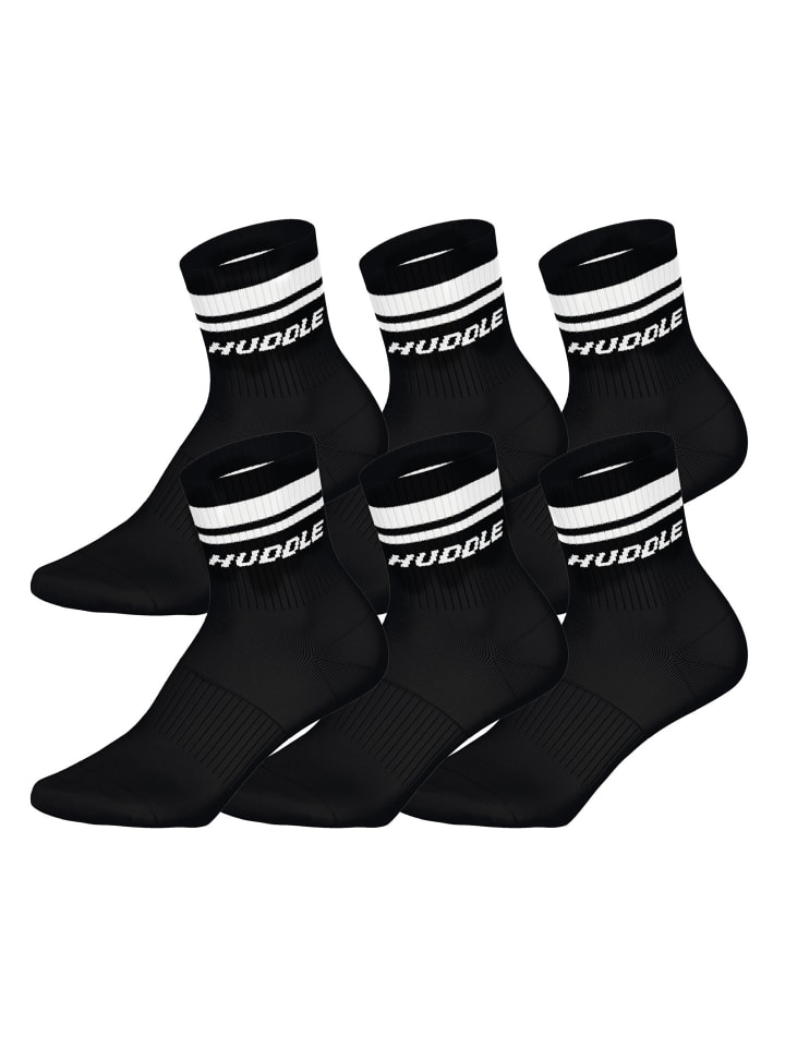 Socken 6er Pack in Schwarz