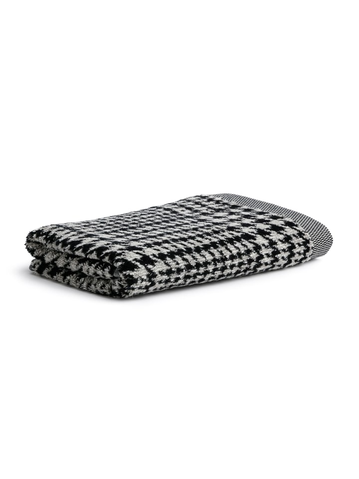Duschtuch Brooklyn in nature/black