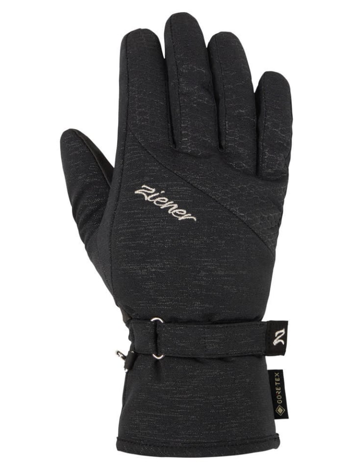 Finger Skihandschuhe in schwarz