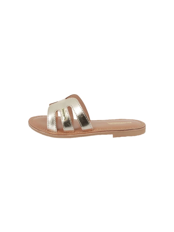 Flache Ledersandalen für Kinder „Bali“ Gold