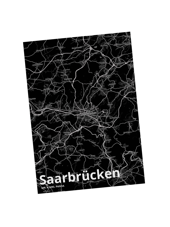 Grußkarte Saarbrücken mit Spruch in Keine Angabe