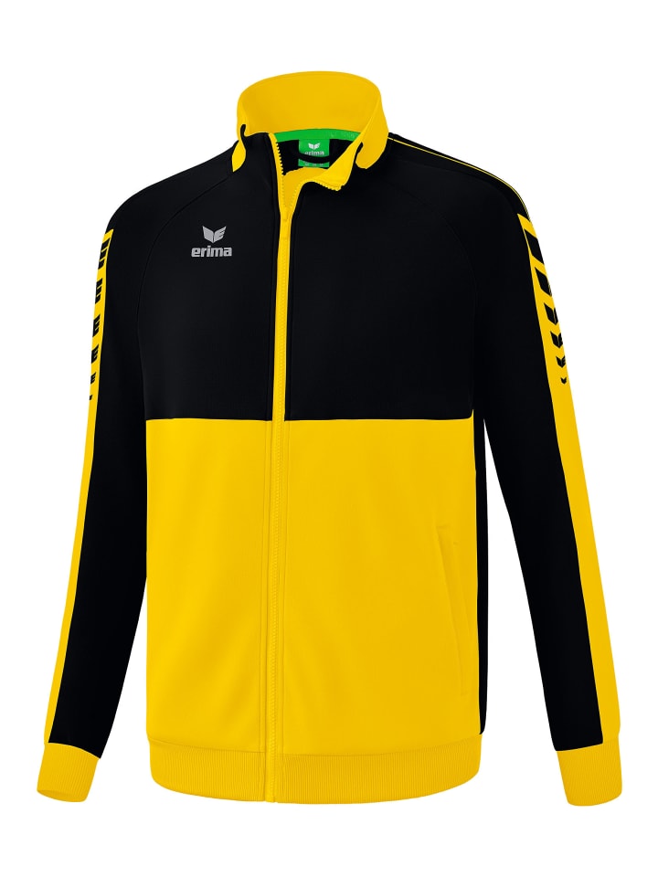 Kinder Six Wings Worker Jacke, Trainingsjacke in gelb/schwarz