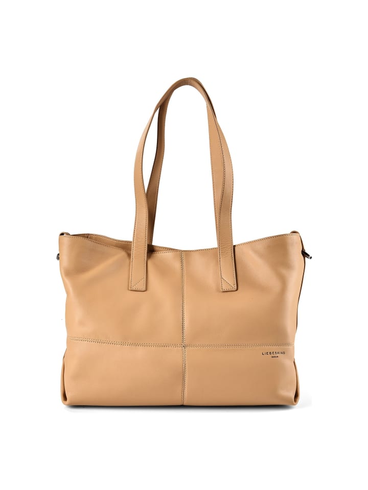 Ariel Shopper Tasche Leder 36 cm light tan