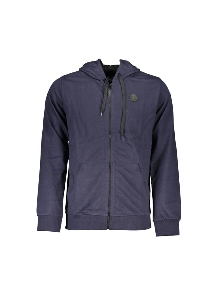 Blau Baumwolle Herren Hoodie