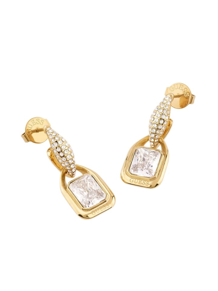 Damen-Ohrringe Creolen Gemstone Pendants Goldfarben