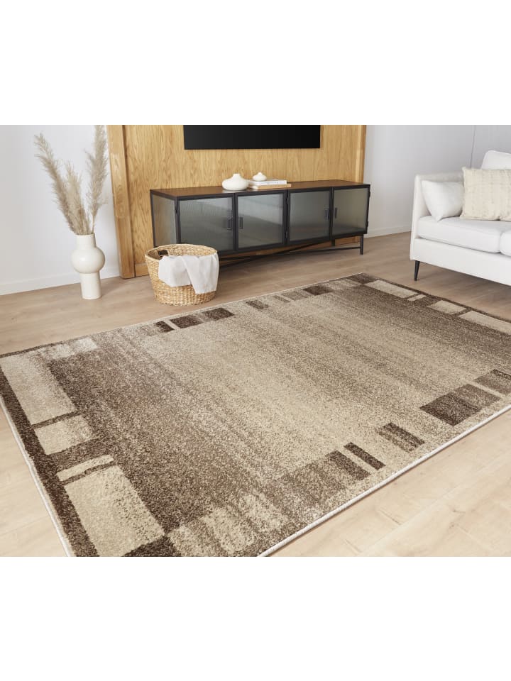 1 Teppich Daffi/YLVA 13056-120 braun 80/150 cm in braun