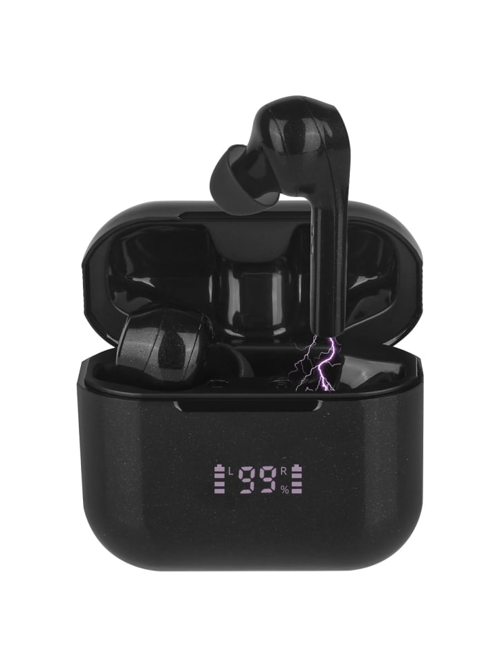 Kabellose Bluetooth-Ohrhörer in Schwarz