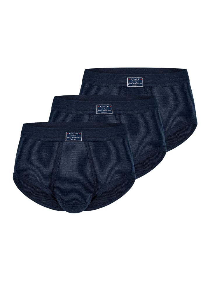 Slip / Unterhose Feinripp Jeans in Marine