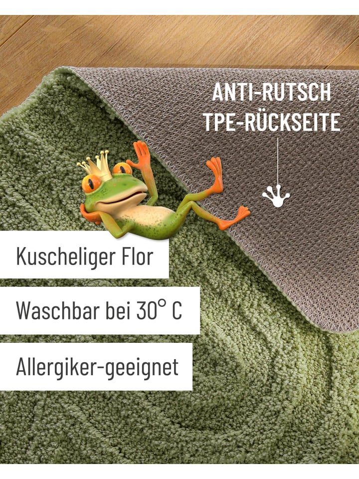 Badteppich Fiete in reseda grün