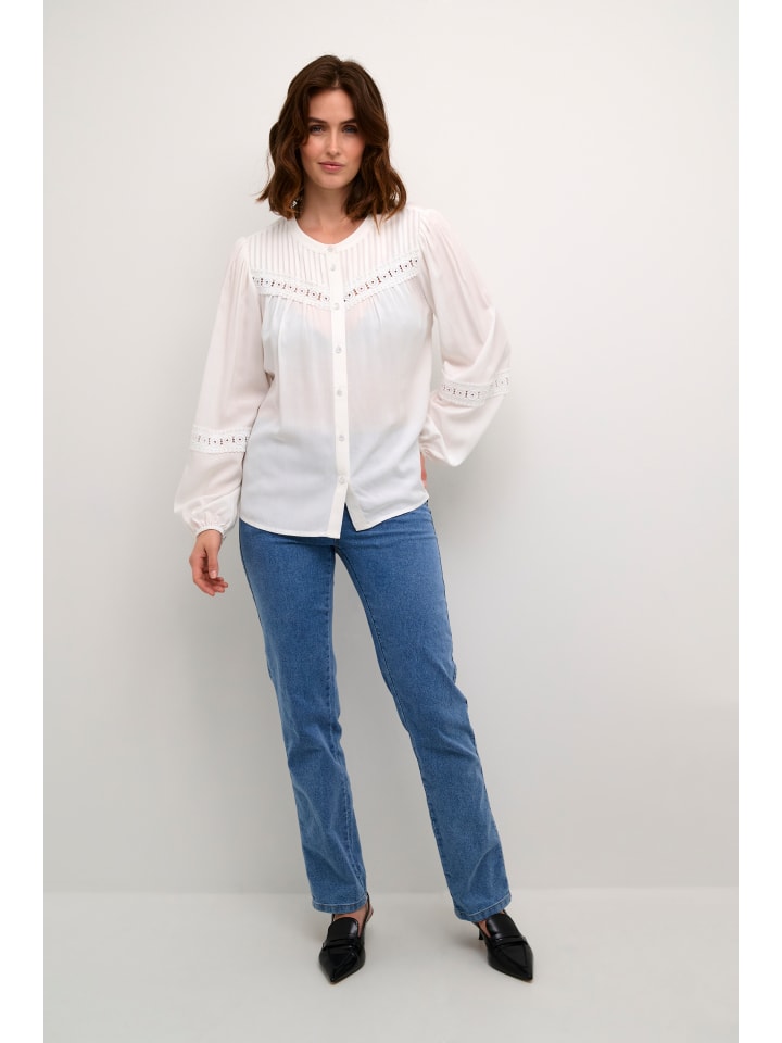 Langarm-Bluse KAfreya Regular fit in Chalk