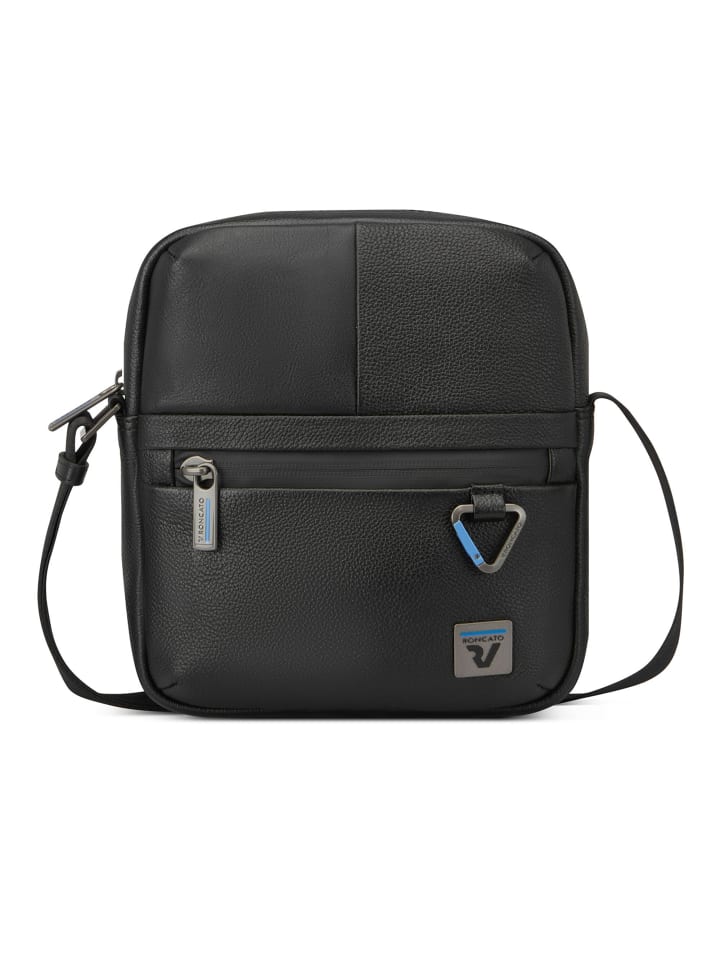 Trial Umhängetasche Leder 24 cm black
