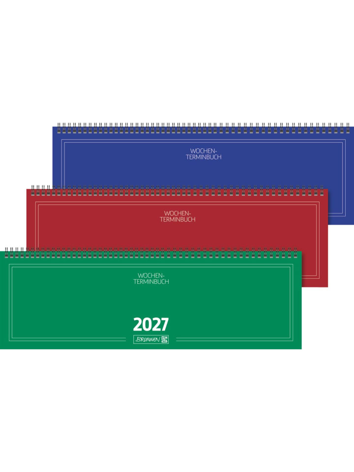 Querkalender 775 42x13,7cm 1 Woche/2 Seiten Karton-Umschlag sortiert ...