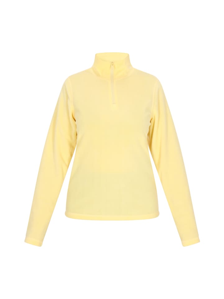 Damen Fleecepullover in Hellgelb