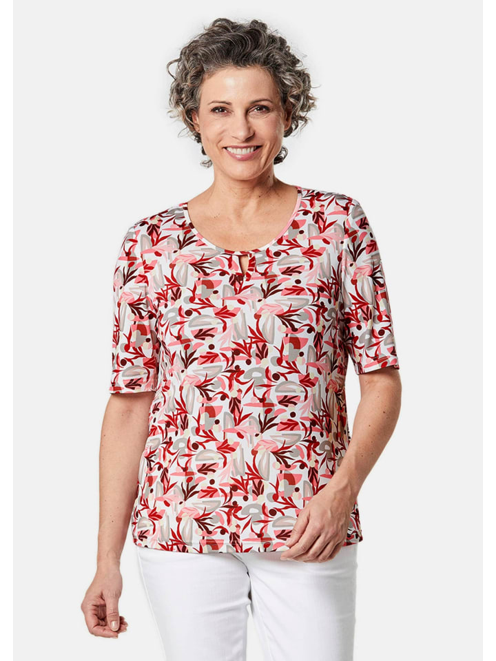 Druckshirt in dahlie / lachs / gemustert