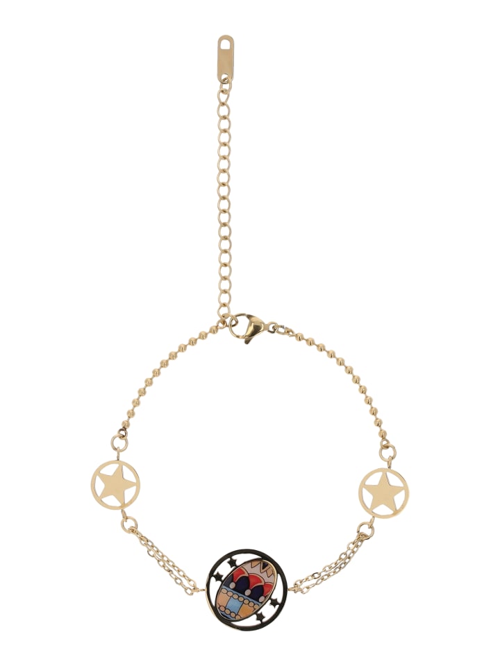 Women Bracelet in Gold Multicolor