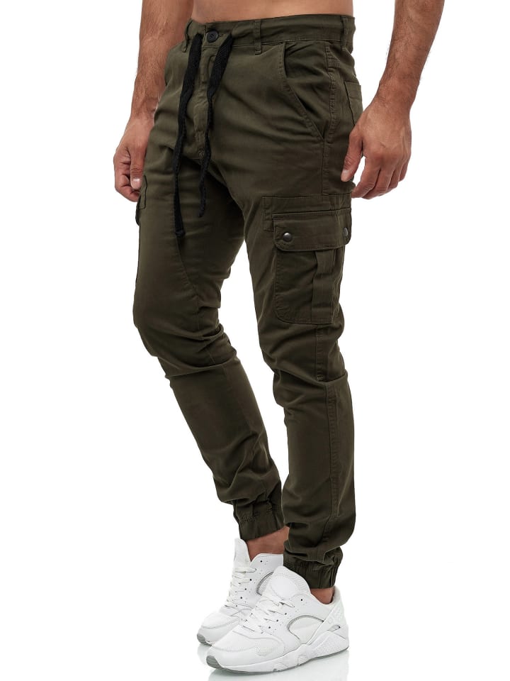 Cargohose "18525" - Regular Fit - in Khaki