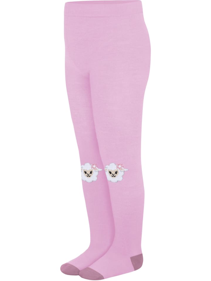 Baby Merino Strumpfhose mit Noppen Lyss in Rosa