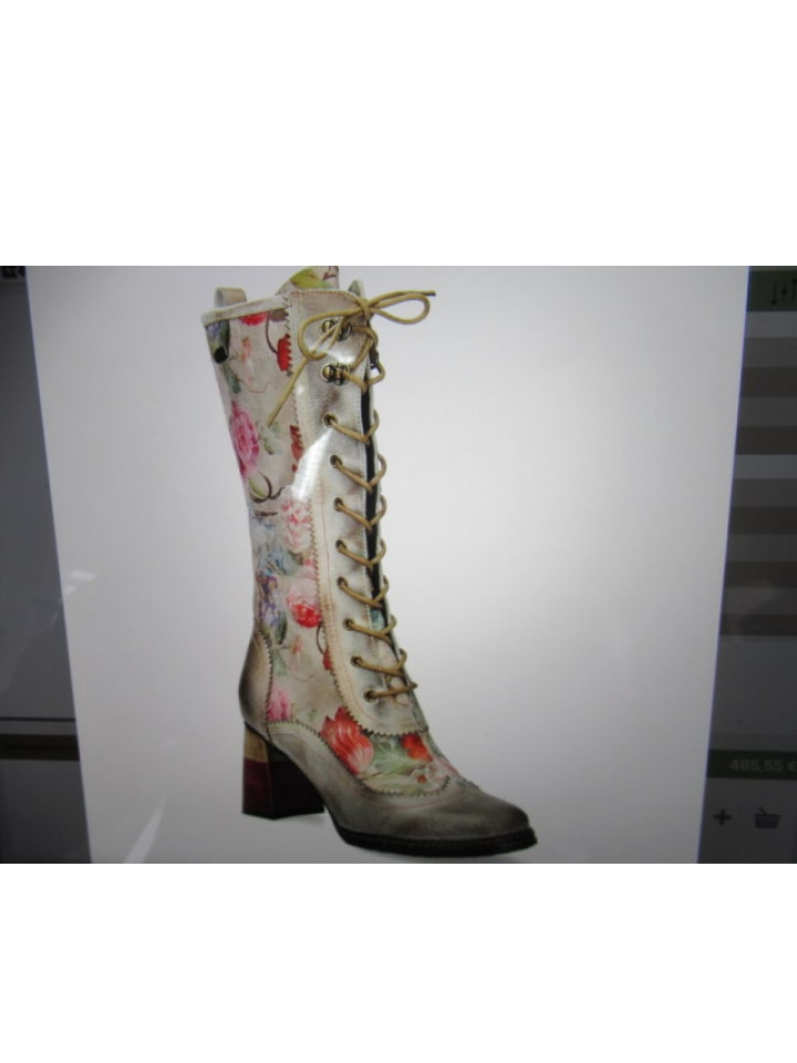 Schnürstiefel  in Beige