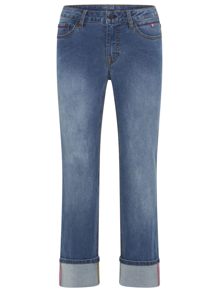 Straight-Jeans in blue used