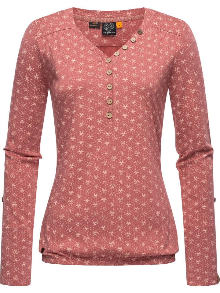 [Neueste Mode] ragwear Langarmshirt Pinchi Rose günstig | limango Print kaufen in
