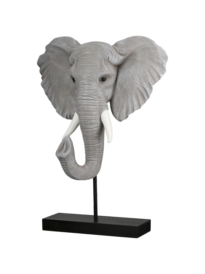 Skulptur Ringo grau - (H) 42 cm