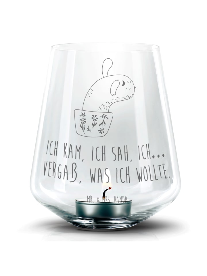 Teelichthalter Kaktus Mama mit Spruch in Transparent