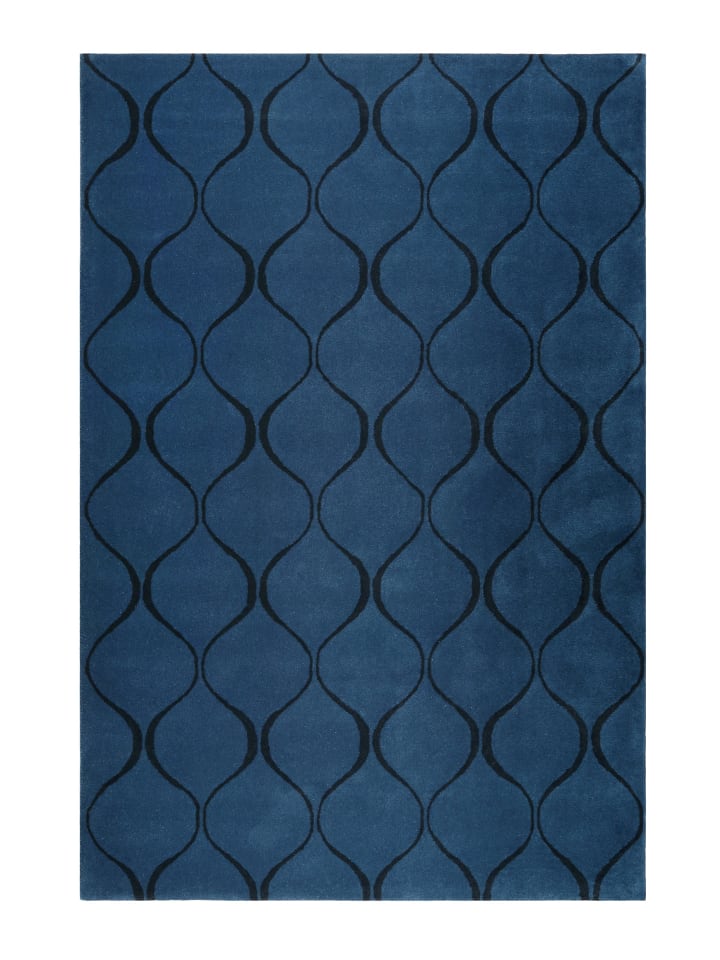 Kurzflorteppich Aramis in blau